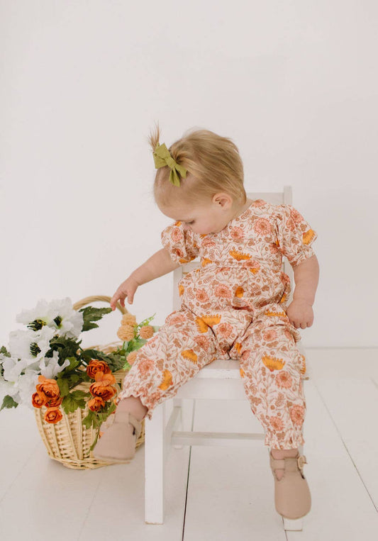 Puffed Rosie Bubble in Boho Floral | Fall Baby