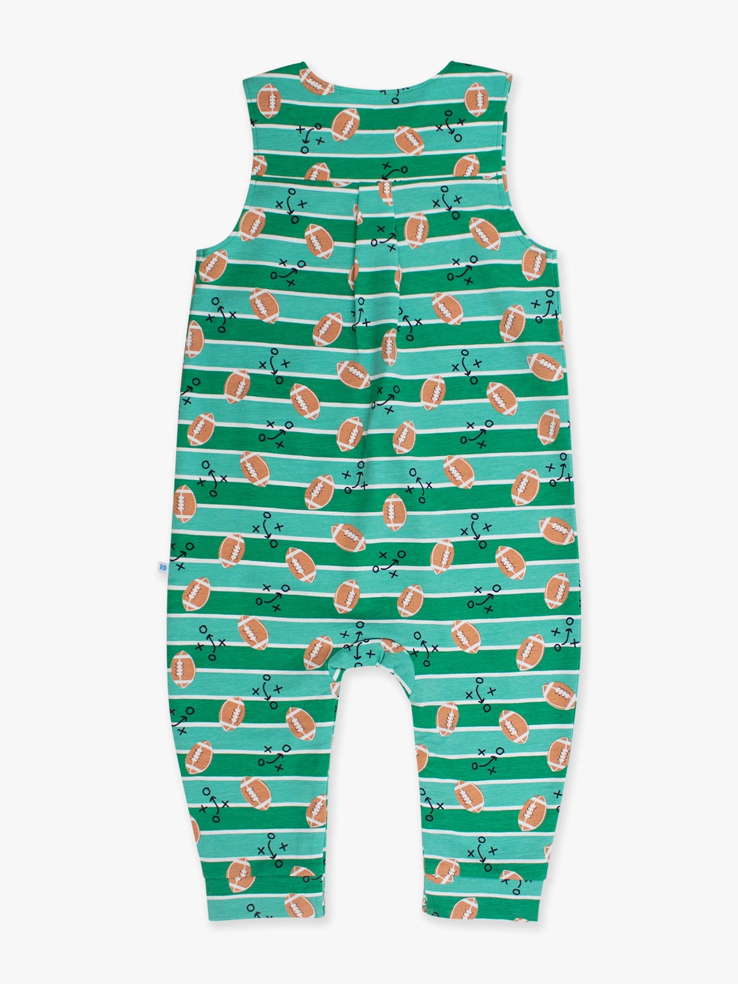 Baby Boys Tackles & Touchdowns Football Knit Longall Pocket Romper