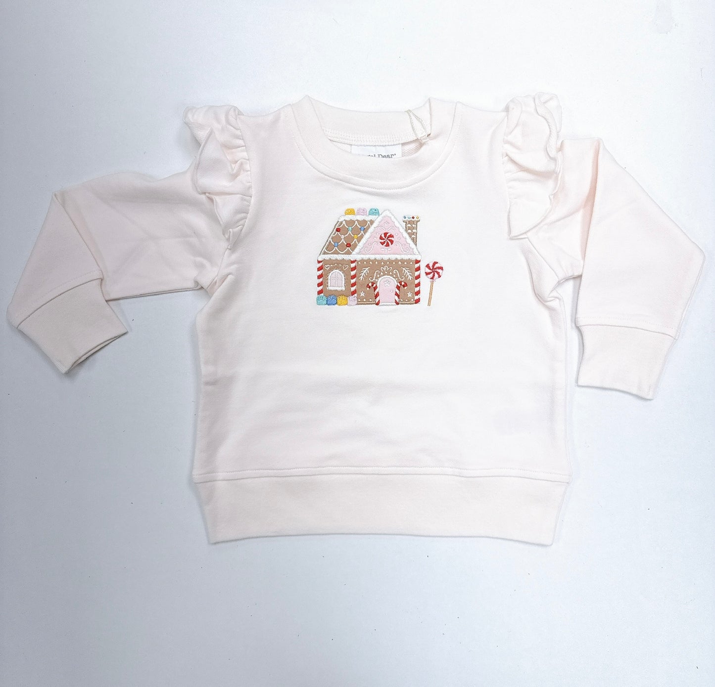 Ruffle Sleeve Gingerbread Sweatshirt