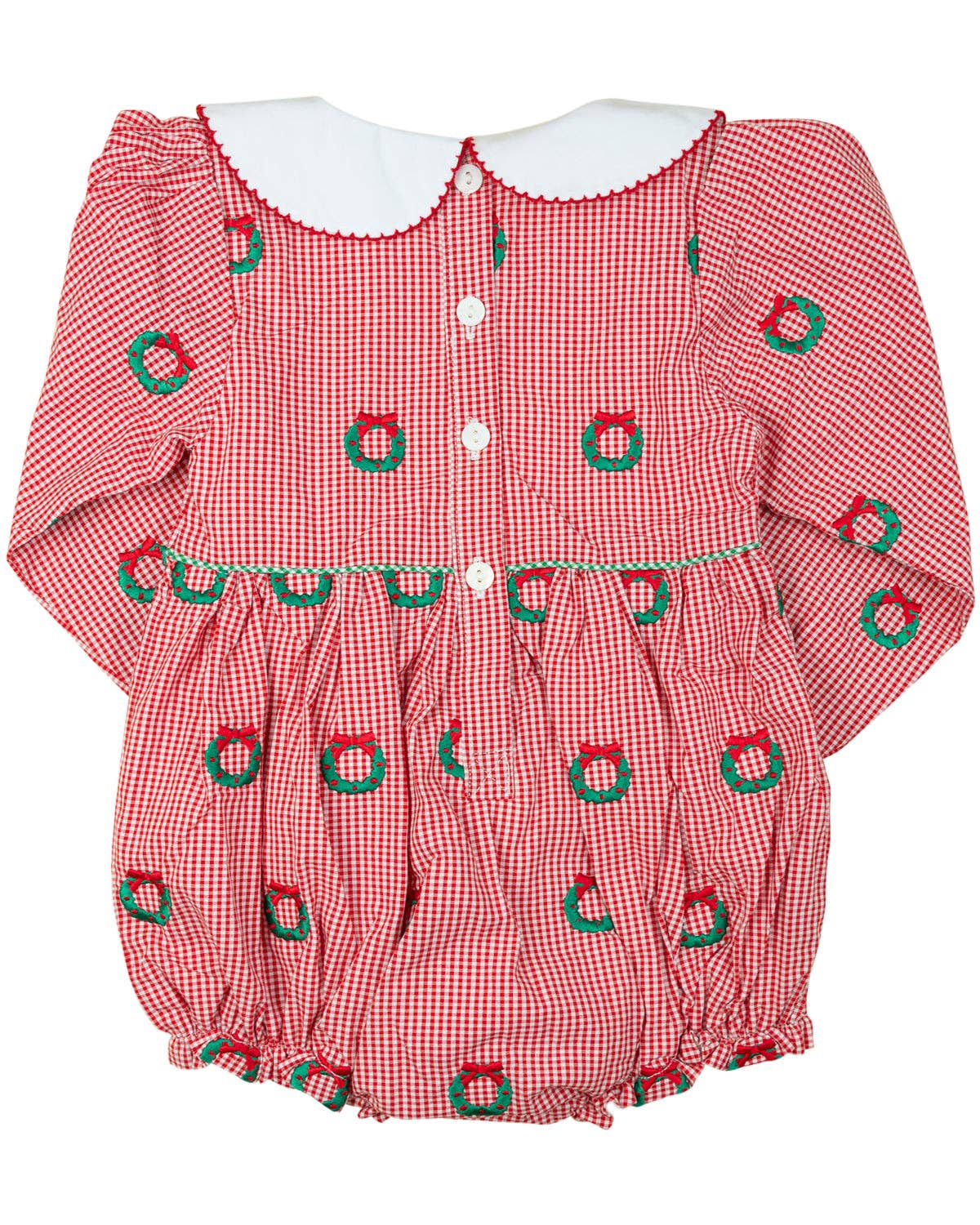 Christmas Wreaths Embroidered Bubble