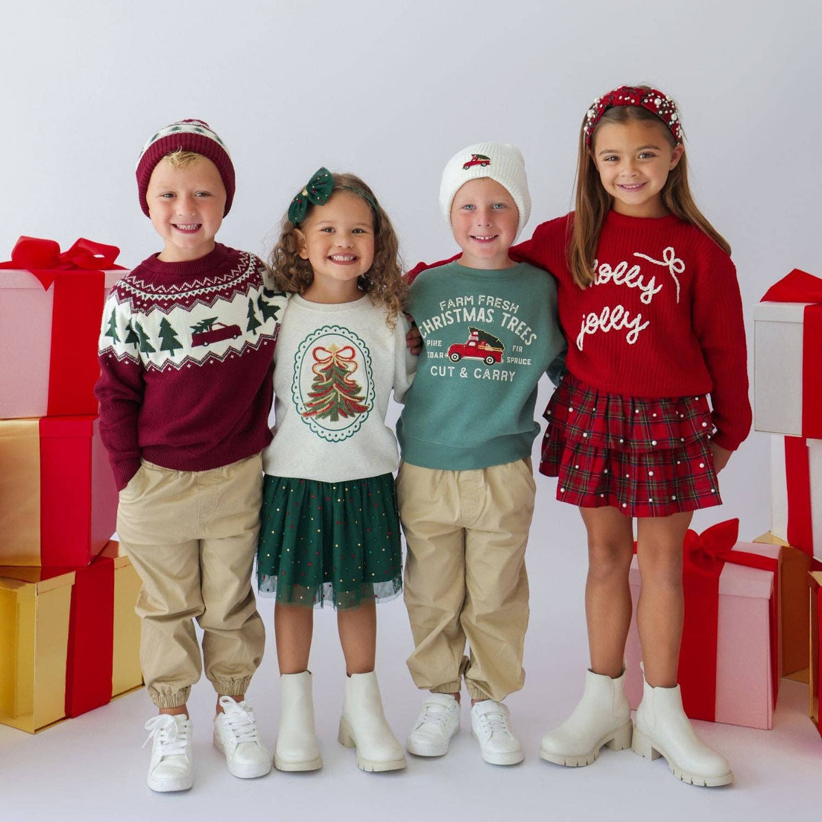 Christmas Tartan Pearl Skirt - Kids Clothing - Holiday