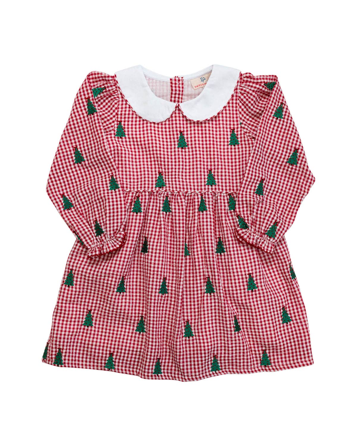 Christmas Trees Embroidered Dress