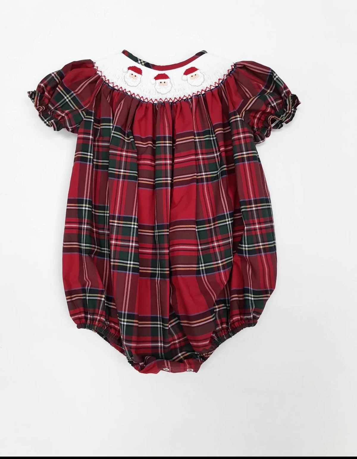 Smocked Santa Girl Bubble