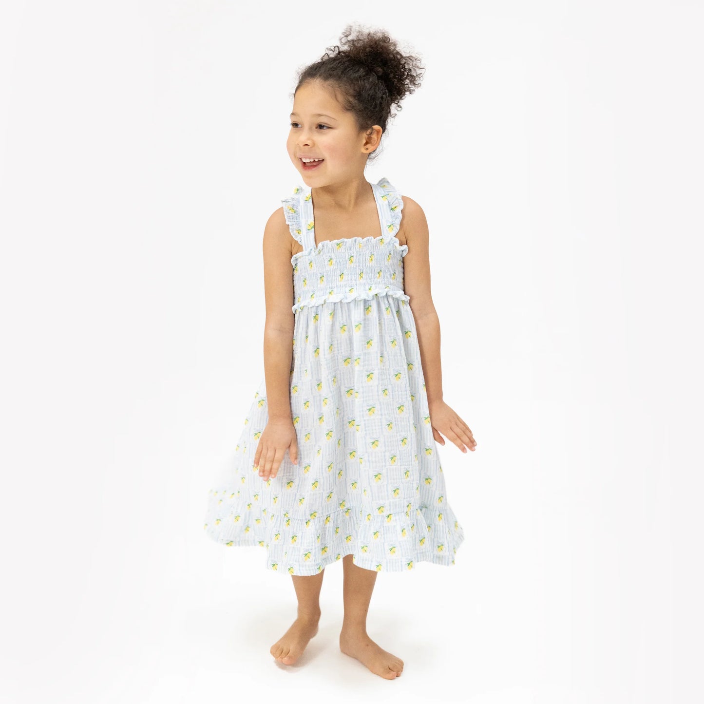 Lovely Lemons- Smocked Ruffle Sundress
