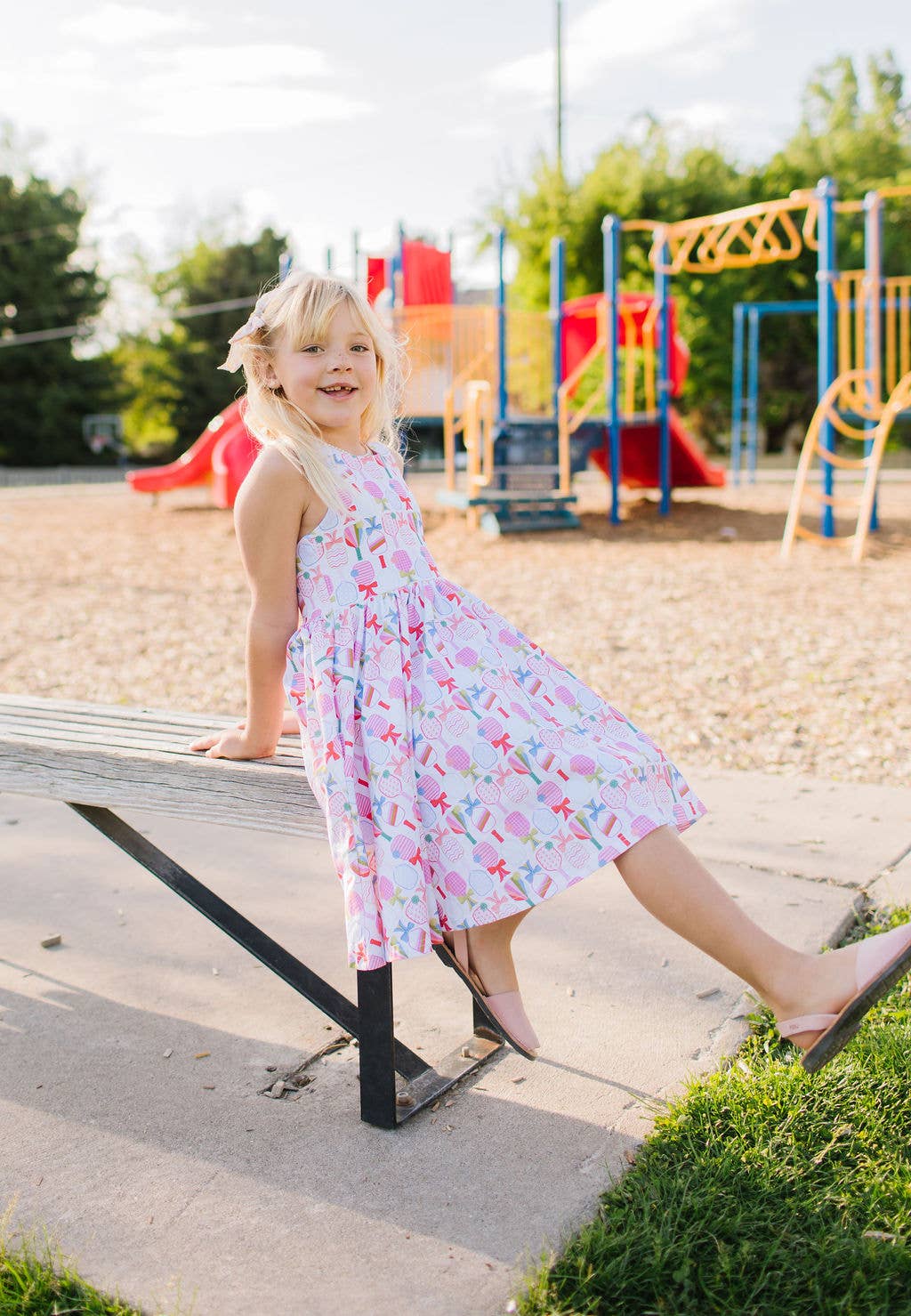 Charlotte Dress in Perfect Match | Girls Pickleball Dress