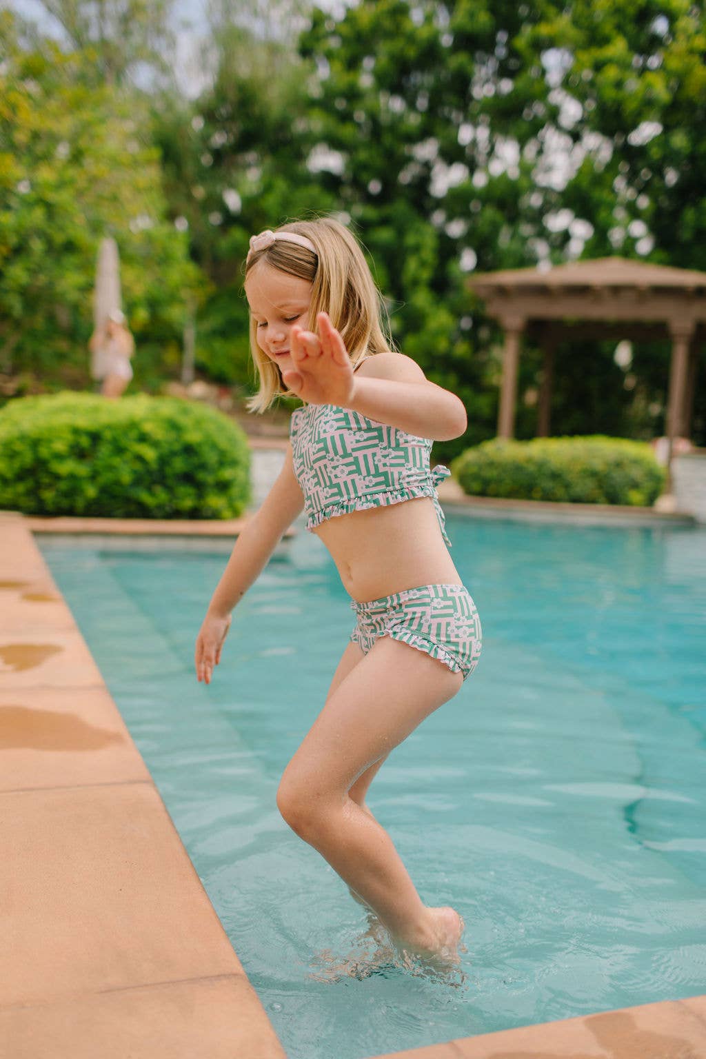 Monroe Swim in Wildflower Grid | UPF 50