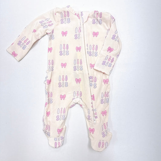 Lil Sis zipper footie