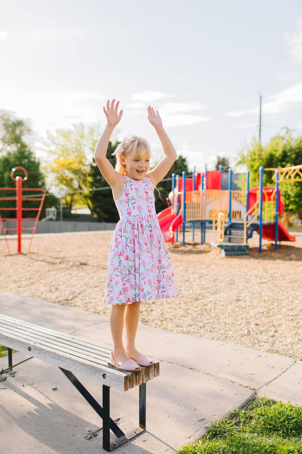 Charlotte Dress in Perfect Match | Girls Pickleball Dress
