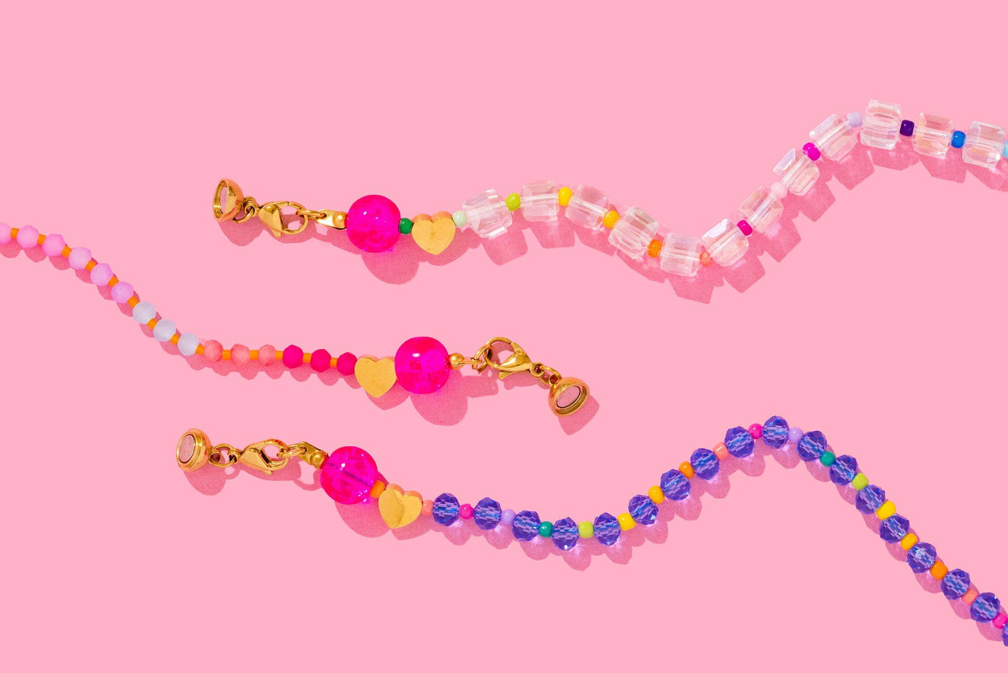 Beaded Necklace - Colorful Small Beads - Lizzie