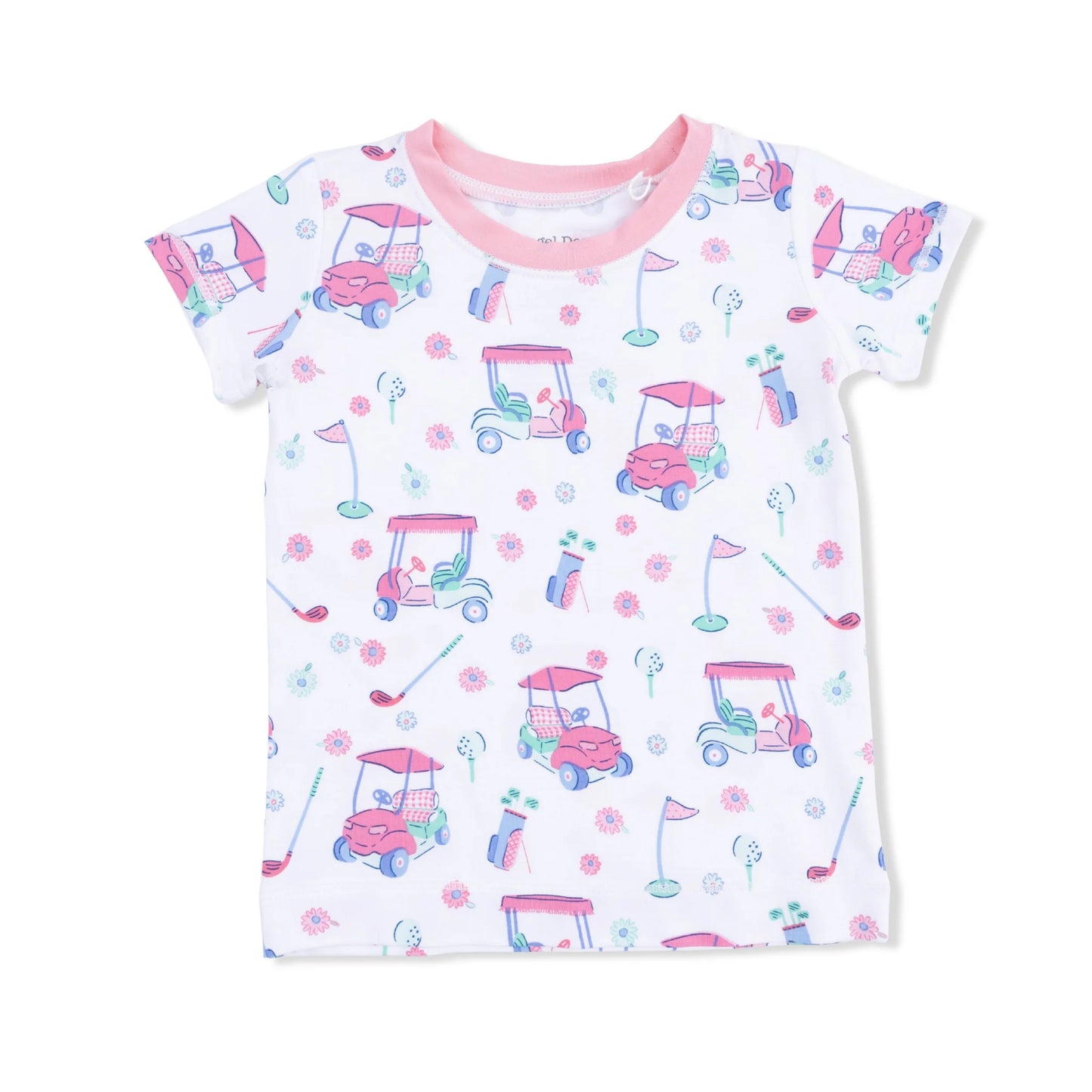 Golf Cart and Flowers Loungewear Shorts Set