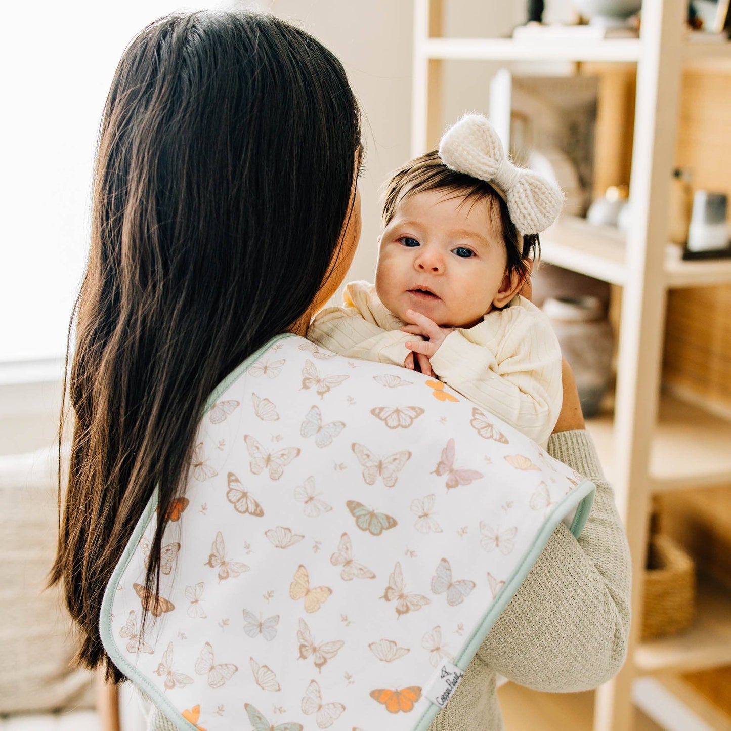 Premium Burp Cloths - Flora