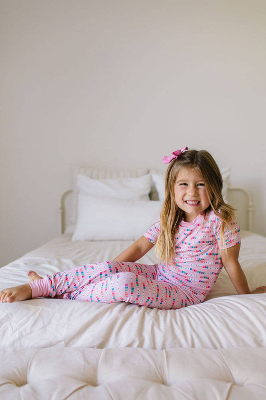 2 piece Short Sleeve Bamboo Pajama in Besties