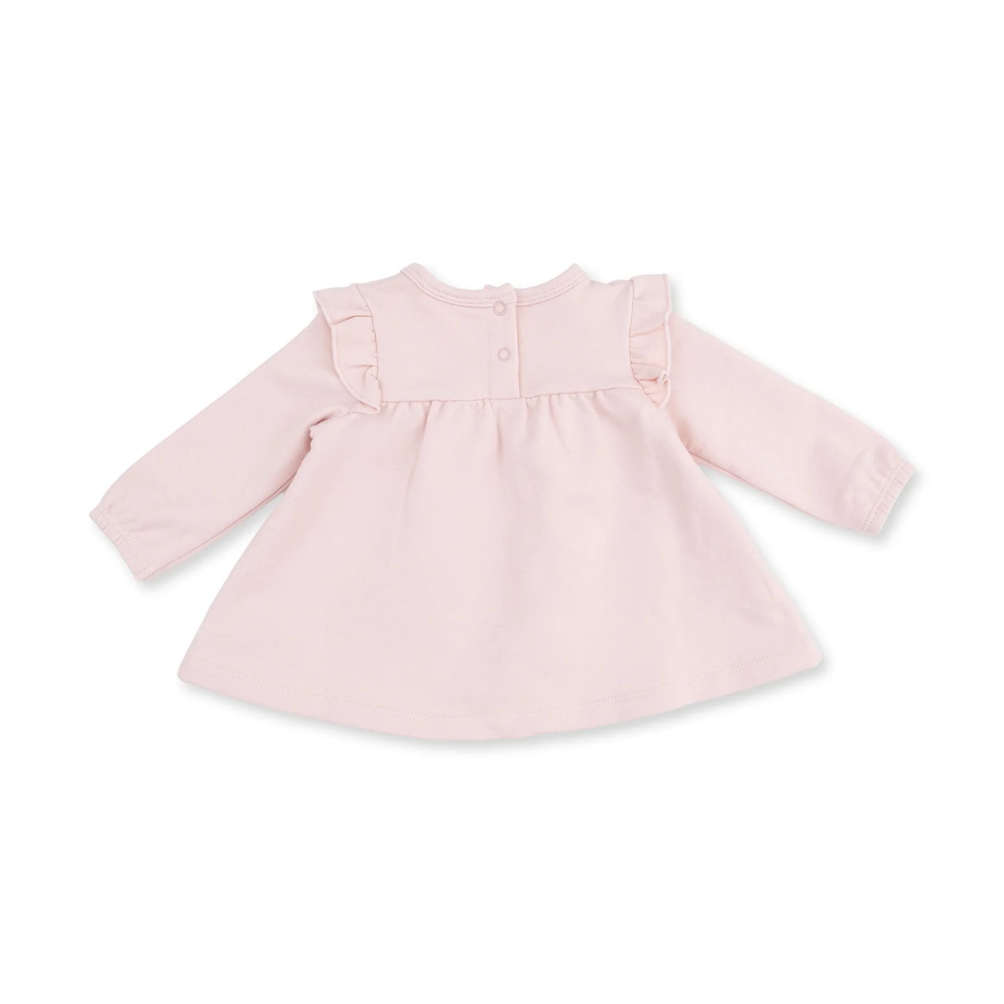 Veiled Pink Bows- l/s sweatshirt with ruffles & leggings