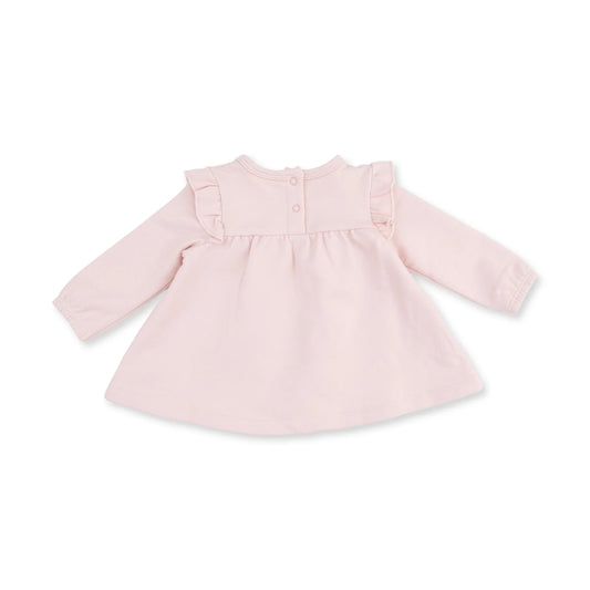 Veiled Pink Bows- l/s sweatshirt with ruffles & leggings