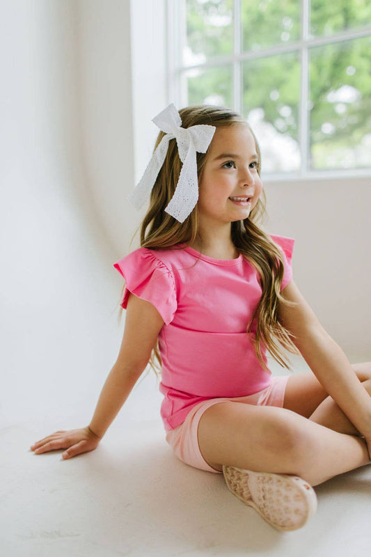 Flutter Tee in Bubblegum | Summer 26 Delivery