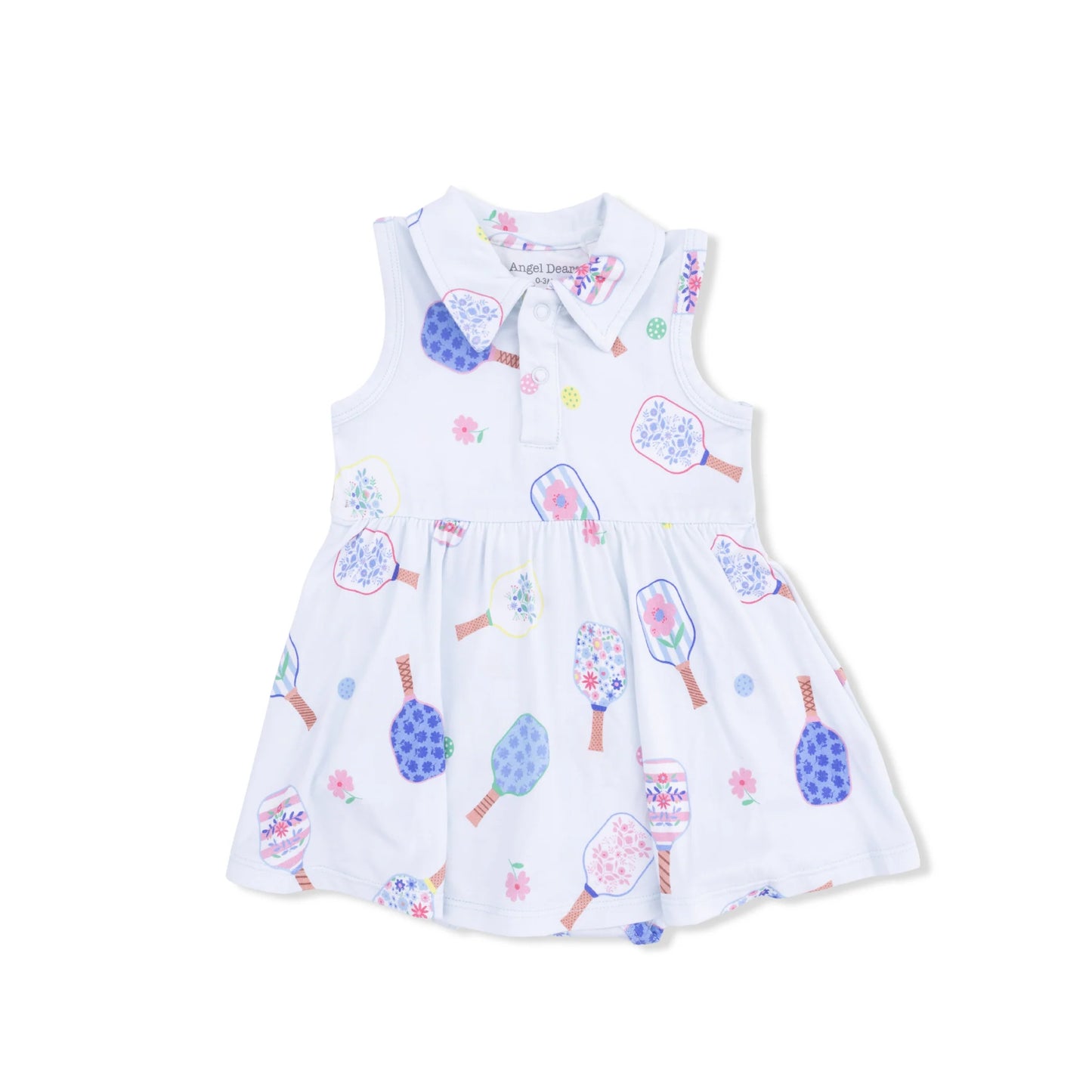 Floral Pickleball- Polo tennis dress
