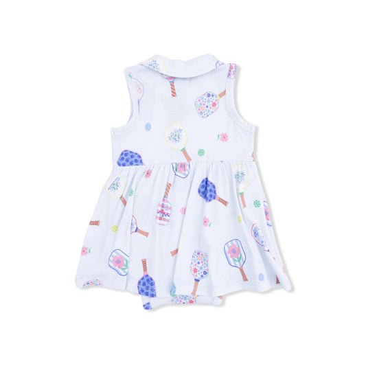 Floral Pickleball- Polo tennis dress