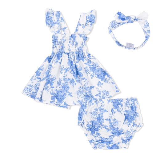 Dream Cottage Floral Smocked Top with Bloomer
