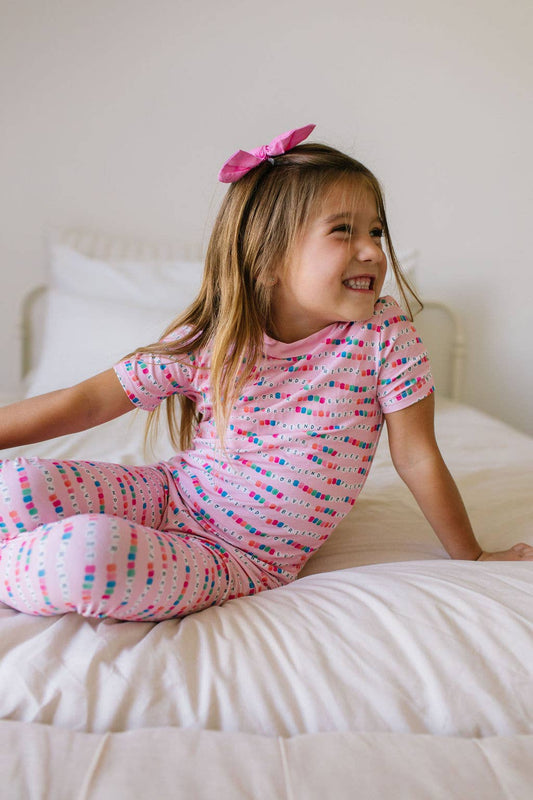 2 piece Short Sleeve Bamboo Pajama in Besties