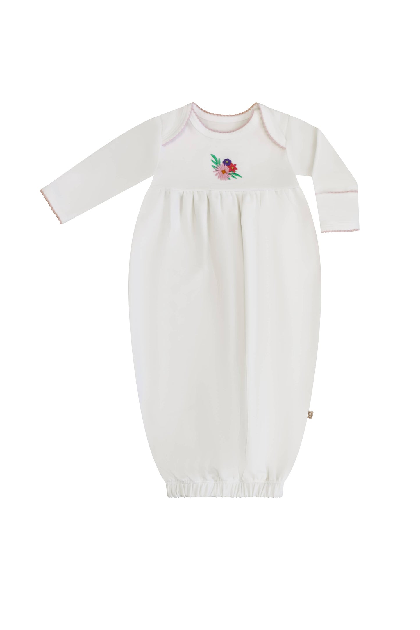 Pip Embroidered Gown - Flower Fields