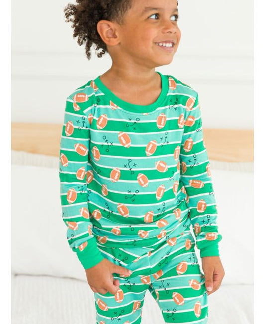 Tackles & Touchdowns l/s PJ set