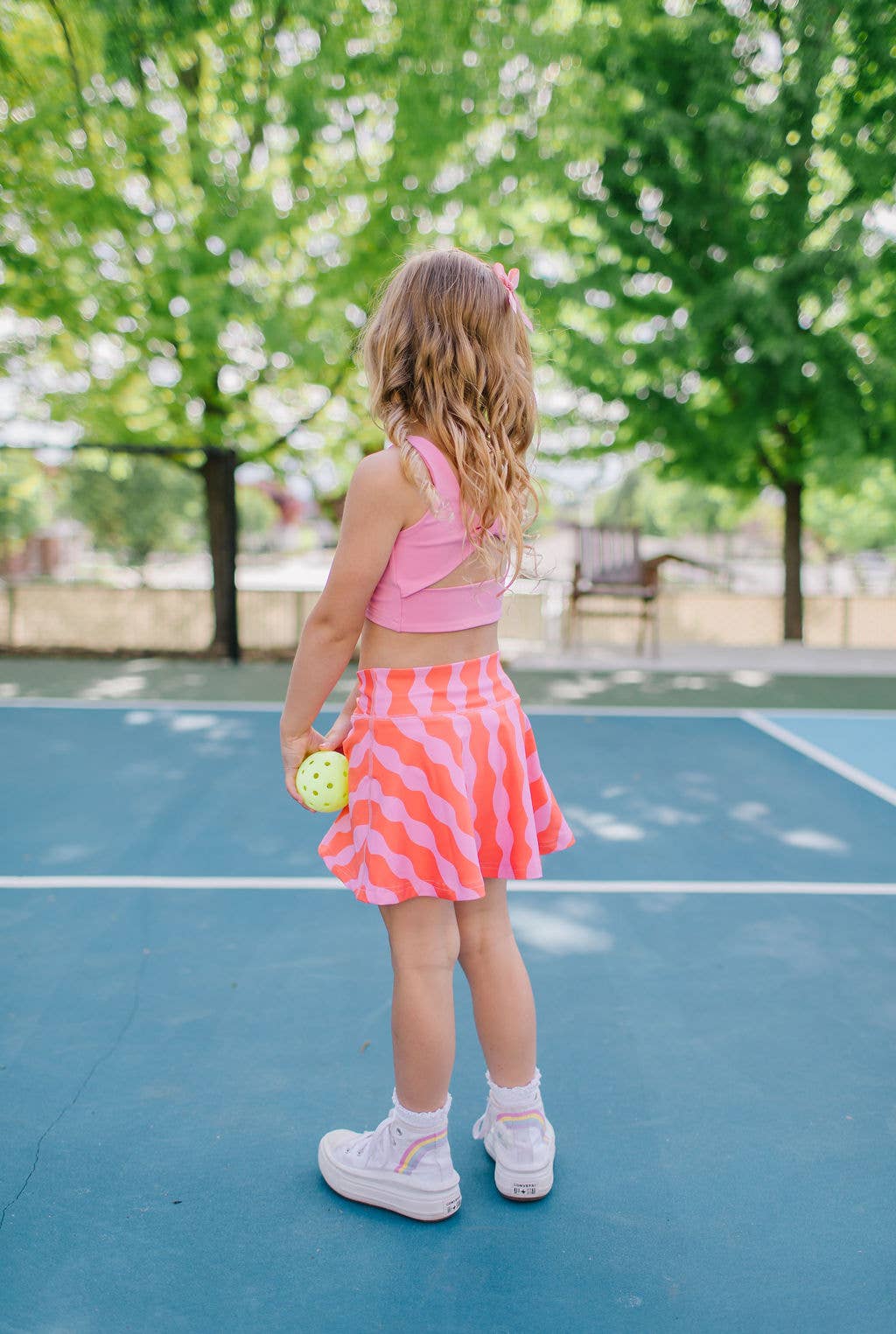 Ashlyn Athletic Set in Carnation Crinkle