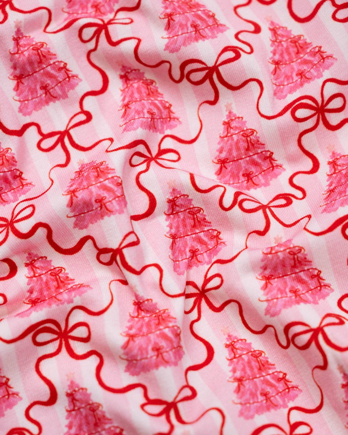 Pink Bottle Brush Trees Knit Dress