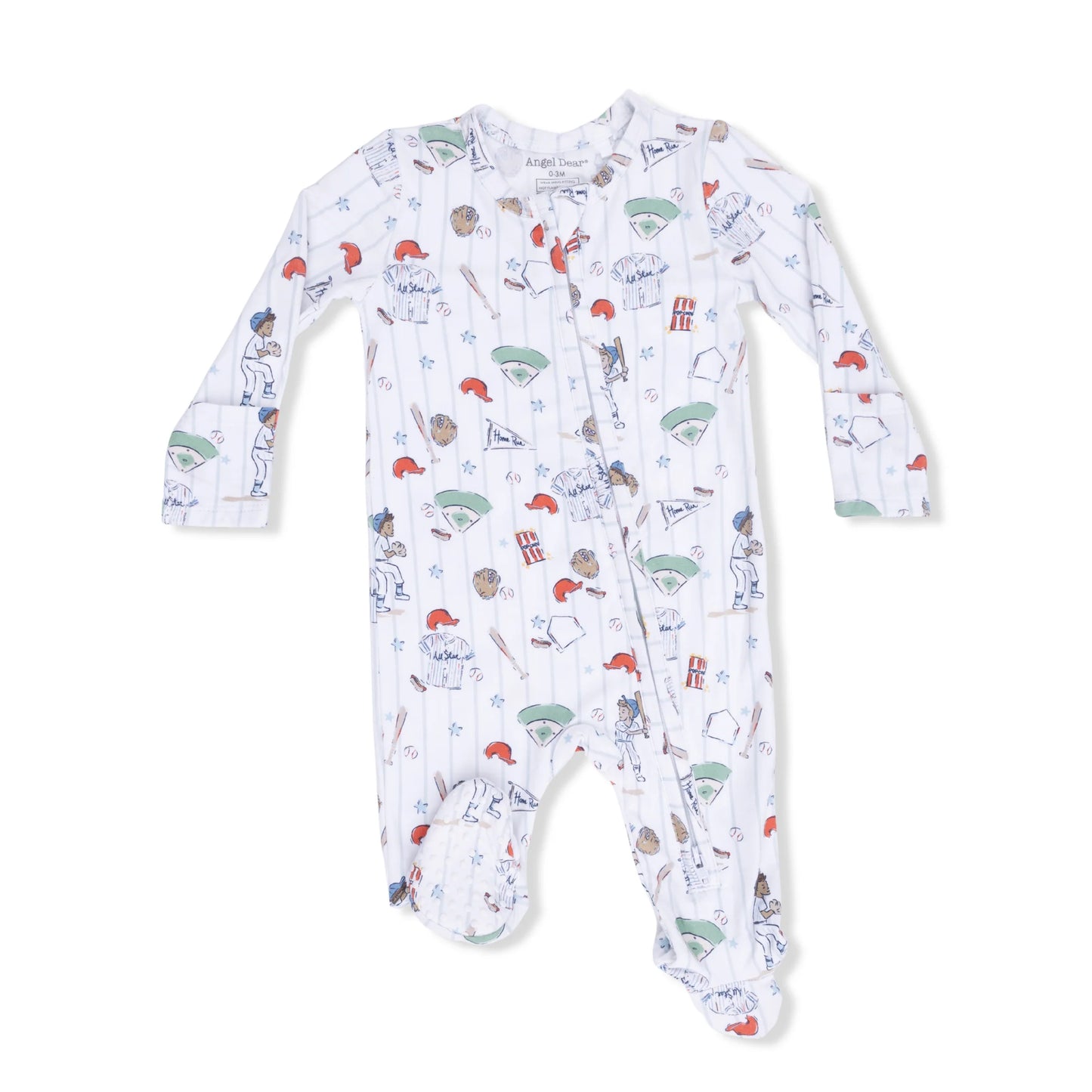Home Run Baseball Zipper Footie