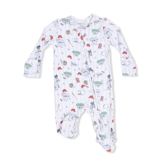 Home Run Baseball Zipper Footie