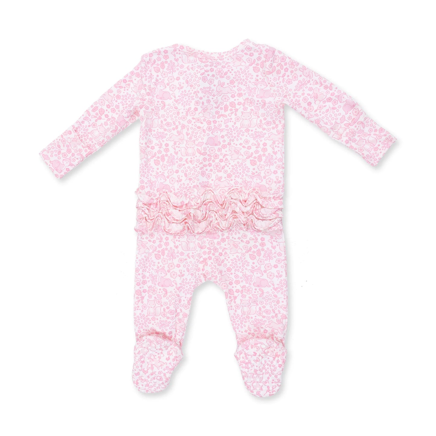 Baby Woodland 2 way Ruffle zipper footie