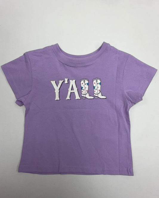 Rodeo Glitter Yall Lavender Boxy