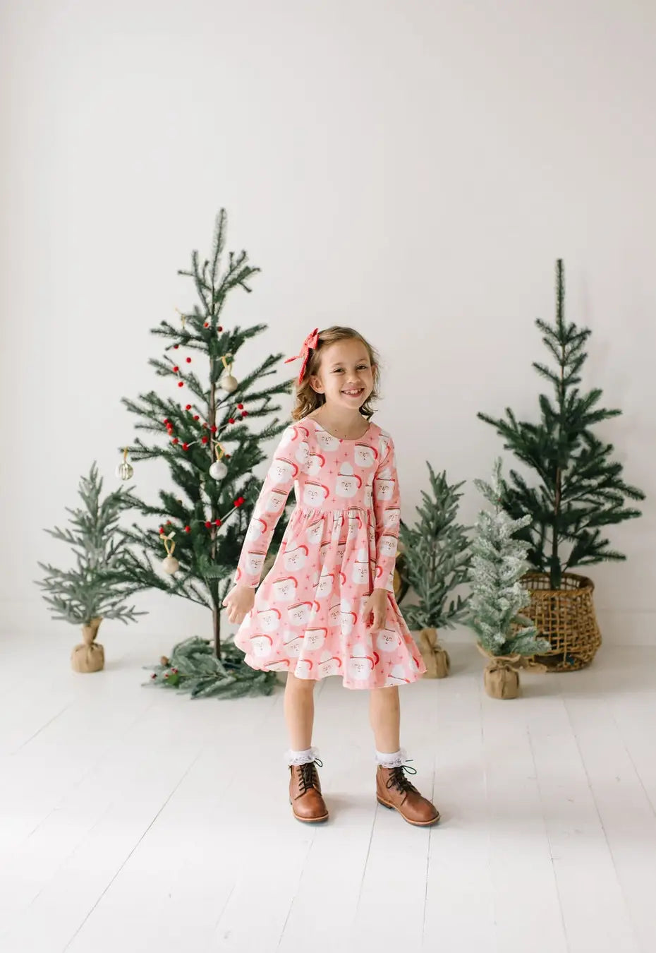 Gwendolyn Dress in Santa Cocoa | Christmas Dress