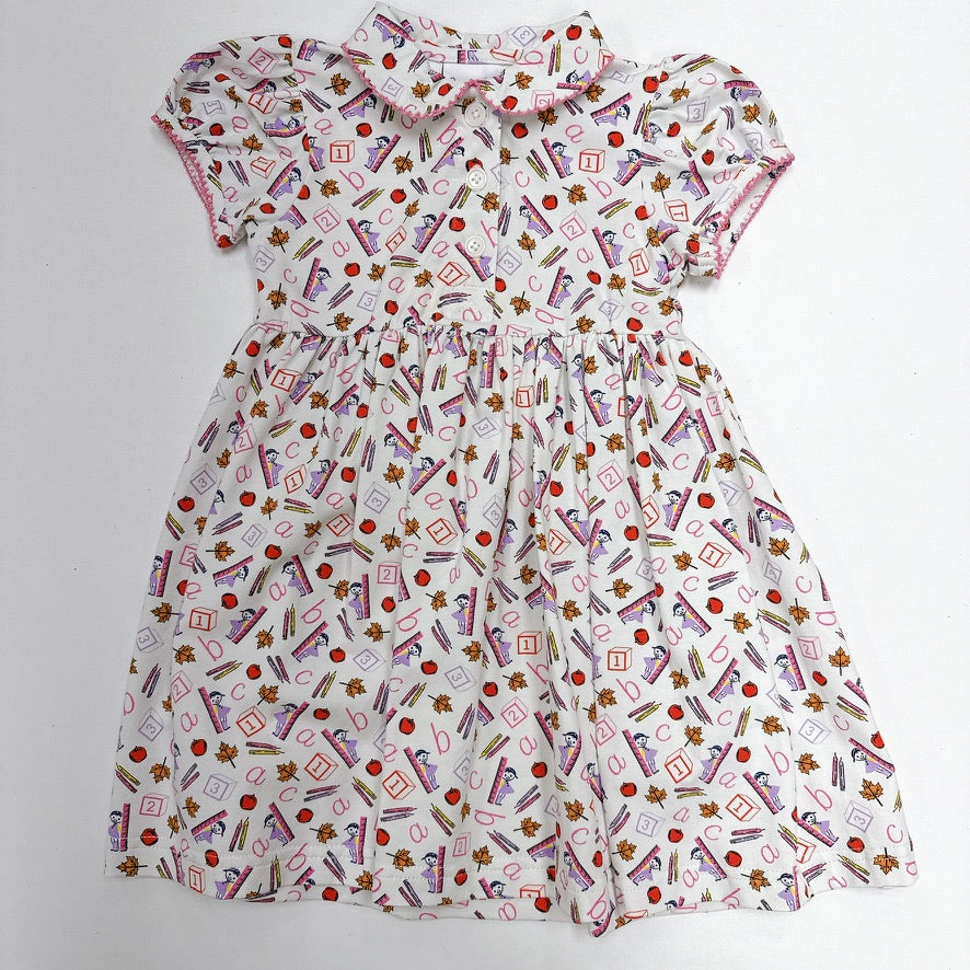Pink ABC Jersey Dress