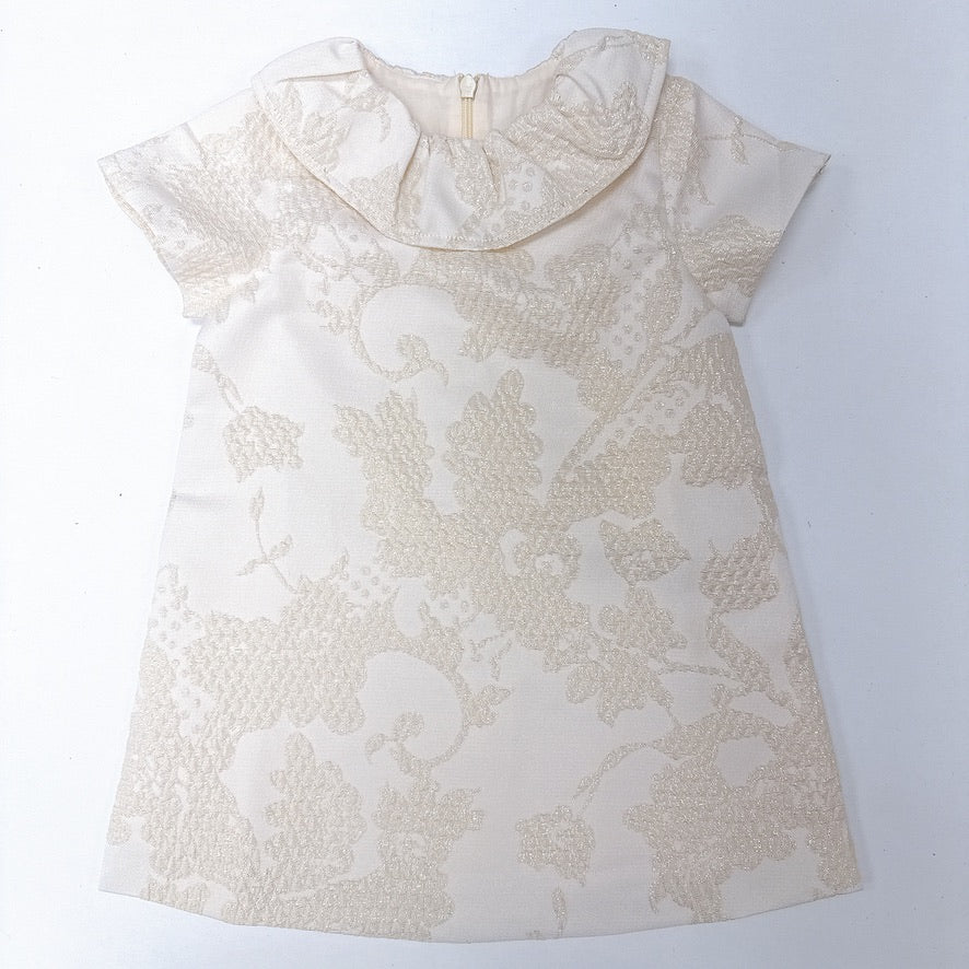 Gold Damask Shift Dress