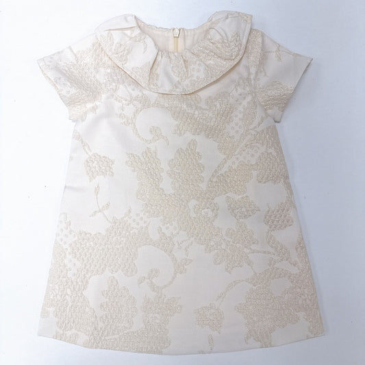 Gold Damask Shift Dress