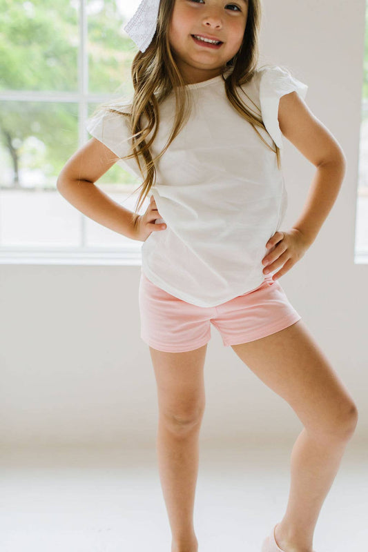 Flutter Tee in White | Summer 26 delivery | girls tshirt