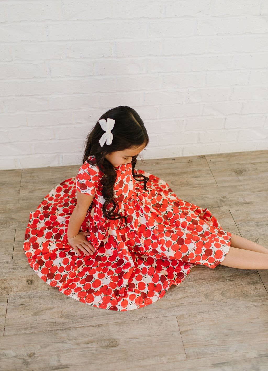 Classic Twirl Dress in Apple | Girls BACK TO SCHOOL Dress