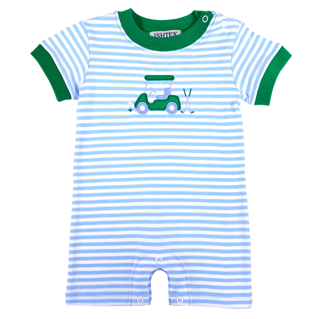 Golf Cart Boys Romper