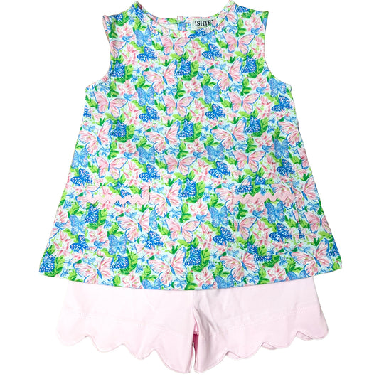 Butterfly Girls Short Set