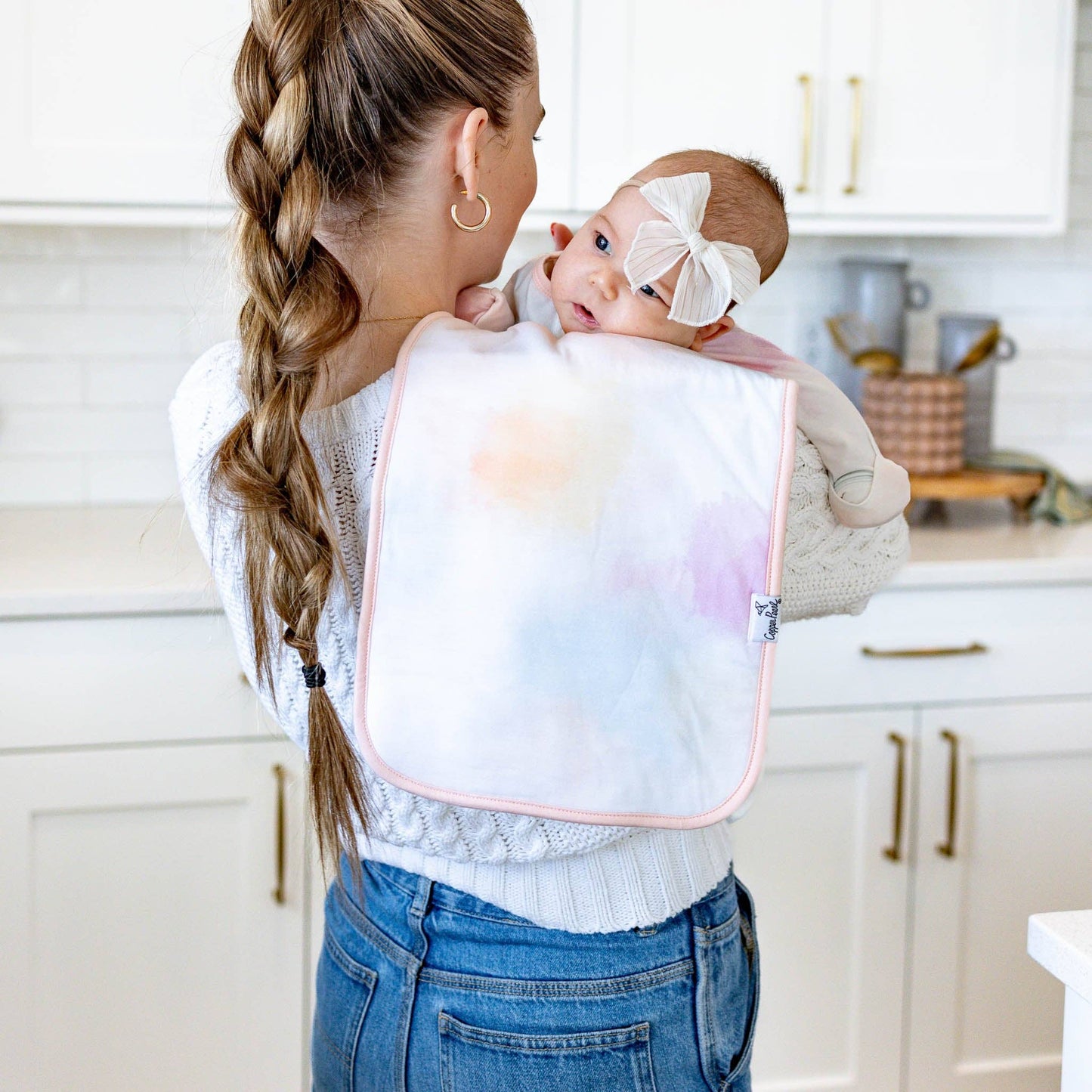 Premium Burp Cloths - Flora