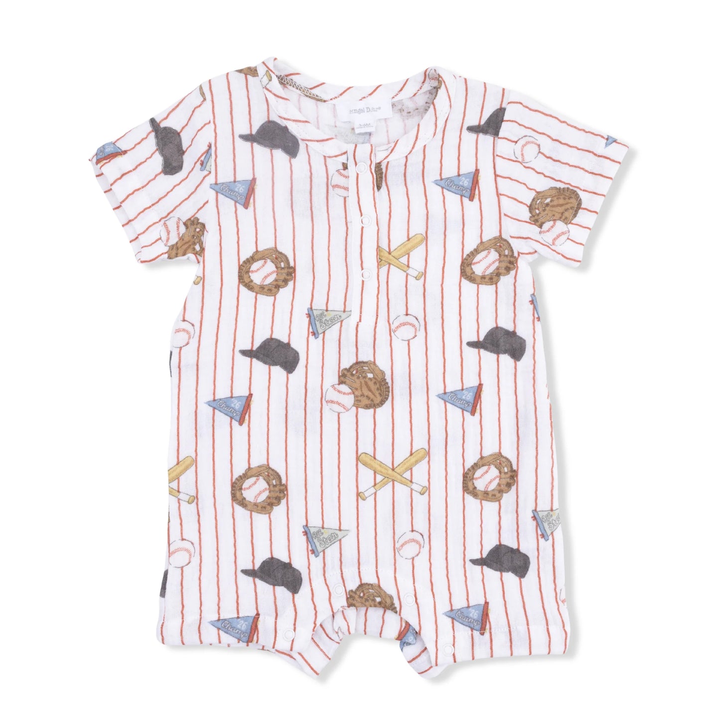 Vintage Baseball Stripe Henley Shortall