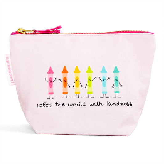 Color The World With Kindness Canvas Pouch