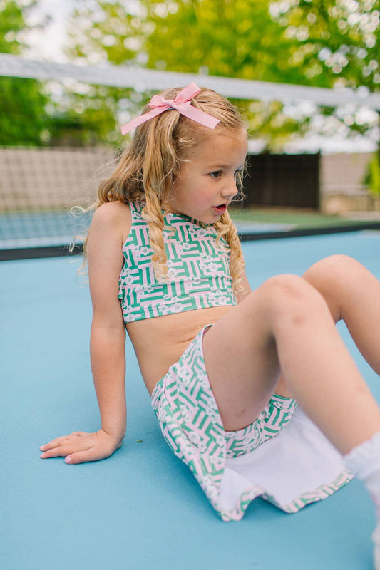 Ashlyn Athletic Set in Wildflower Grid