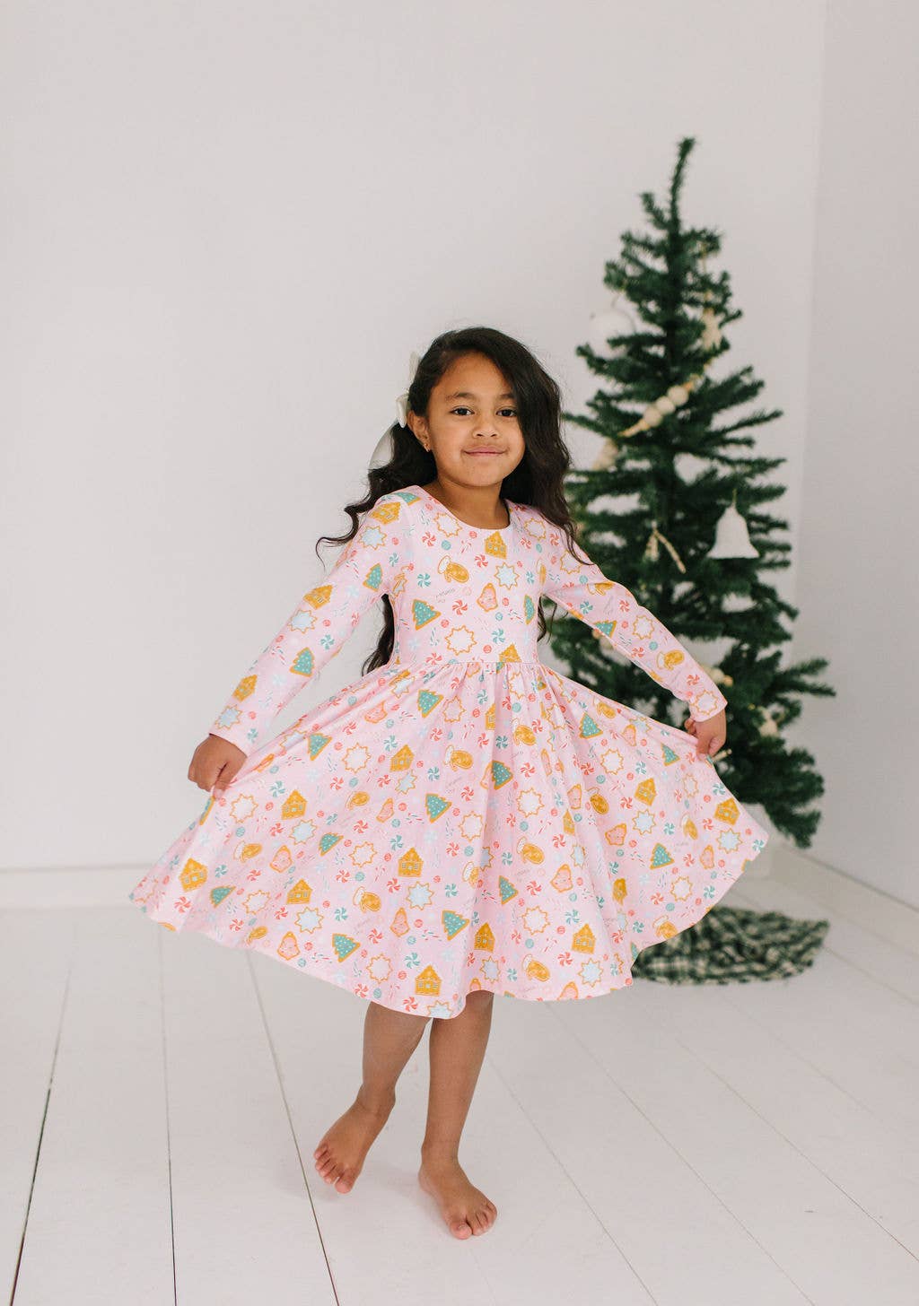 Gwendolyn Dress in Christmas Cookies | Girls Dress