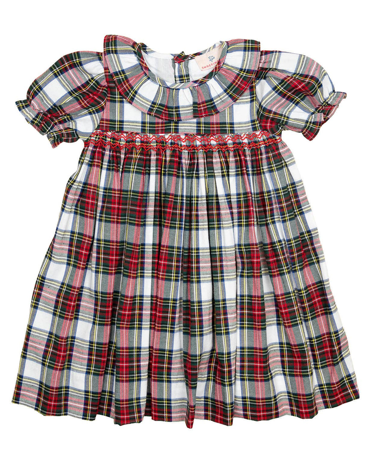 Highland Holiday Plaid Smocked Dress