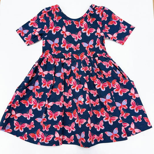 Butterfly Bliss Knit S/S Dress