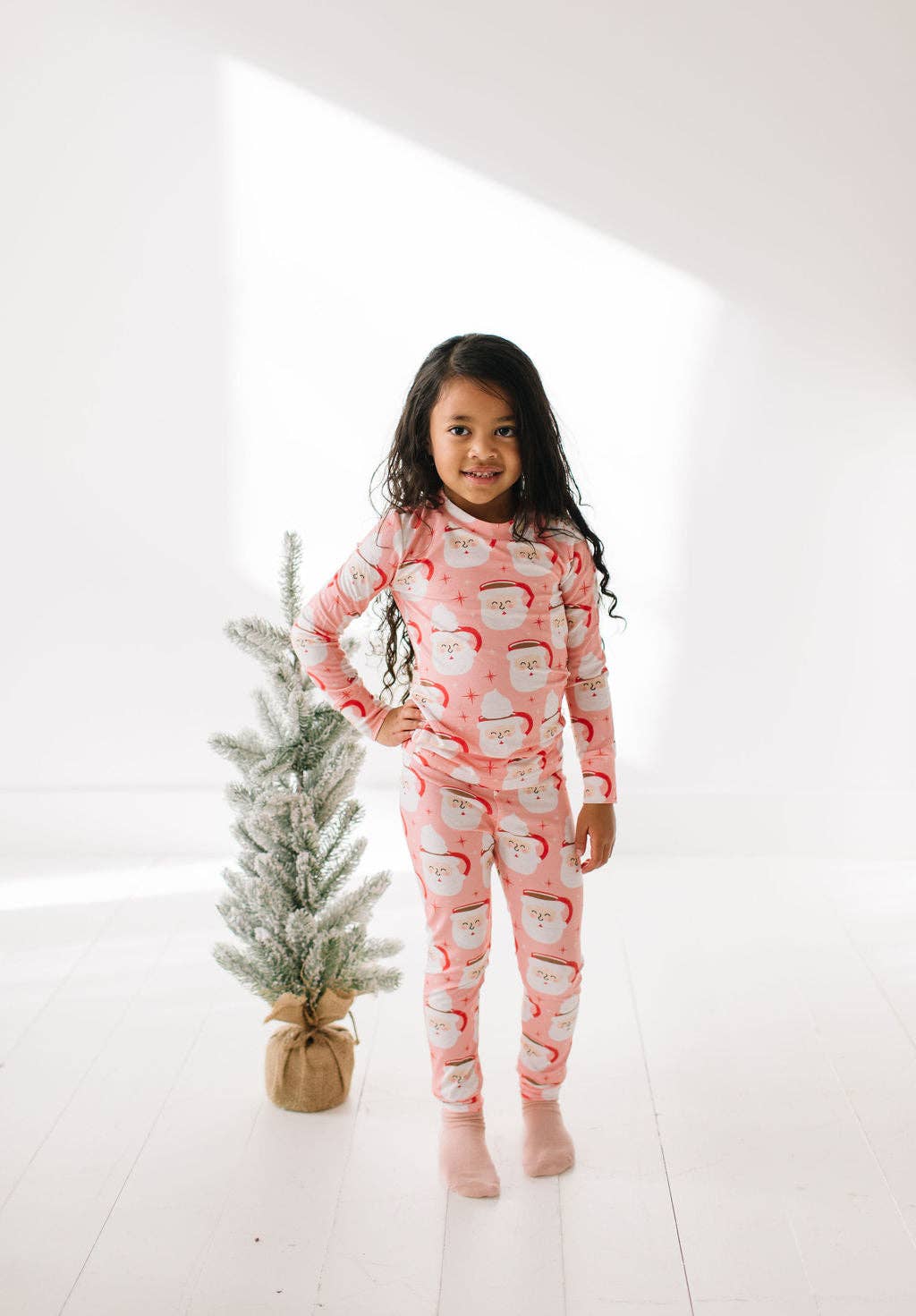 2 piece Bamboo Pajama in Santa Cocoa