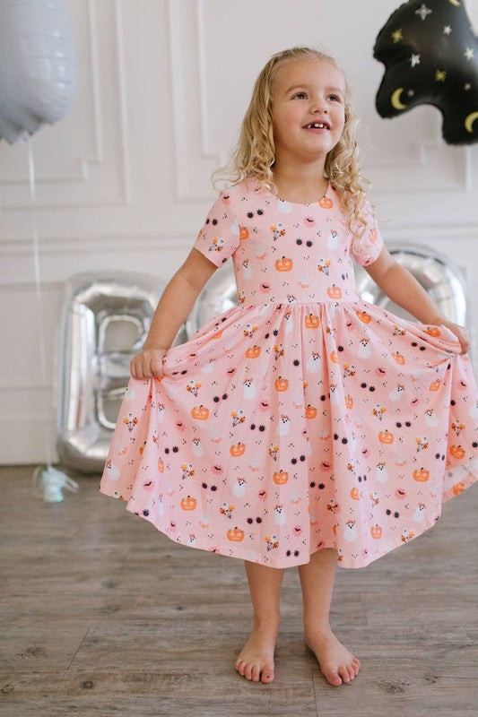Classic Twirl Dress in Hippie Halloween | Girls Dress