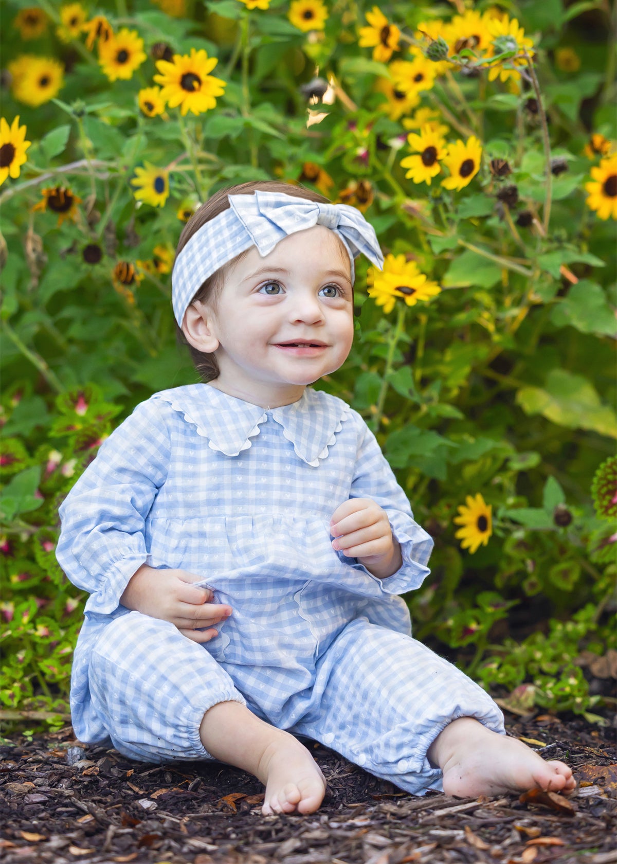 Ella Rae Romper- blue