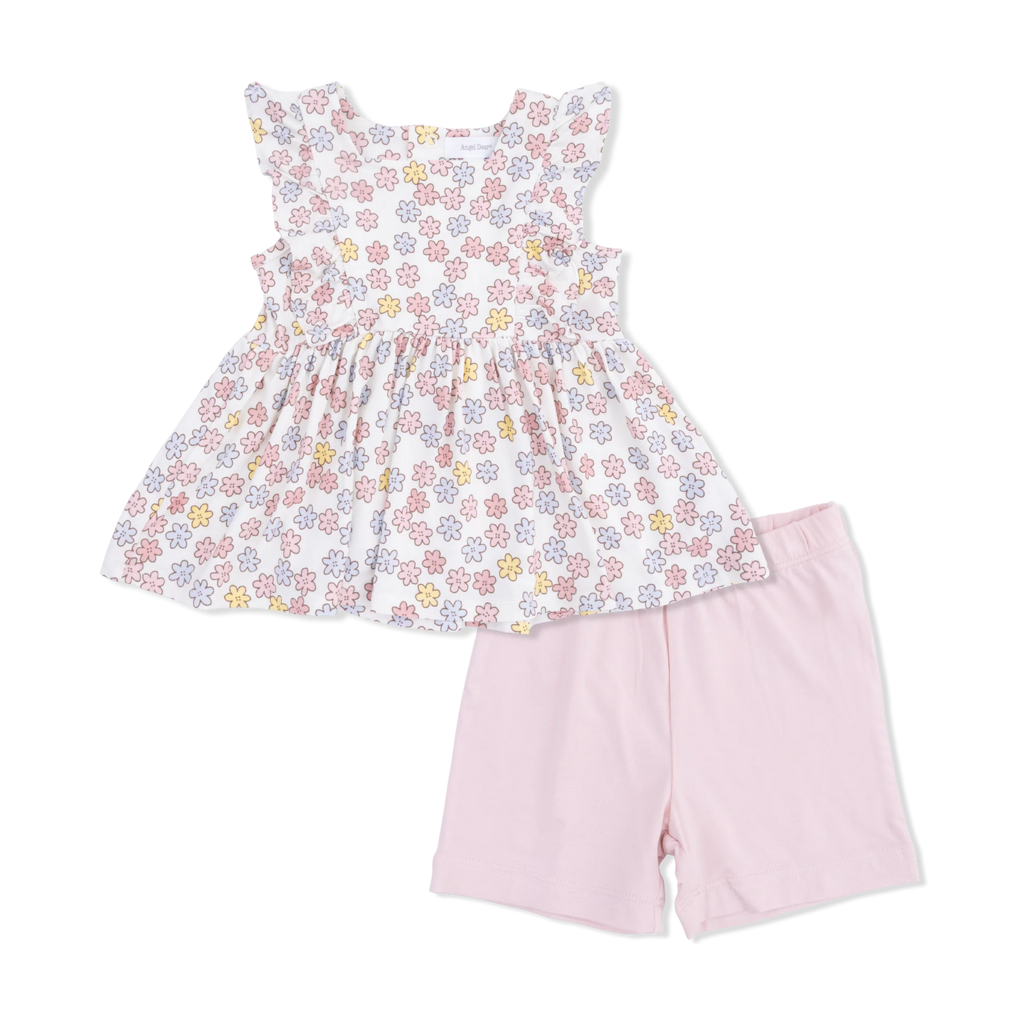 Sarah Floral Ruffle Tank and Bike Short